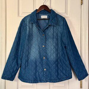 Vintage chambray quilted jacket